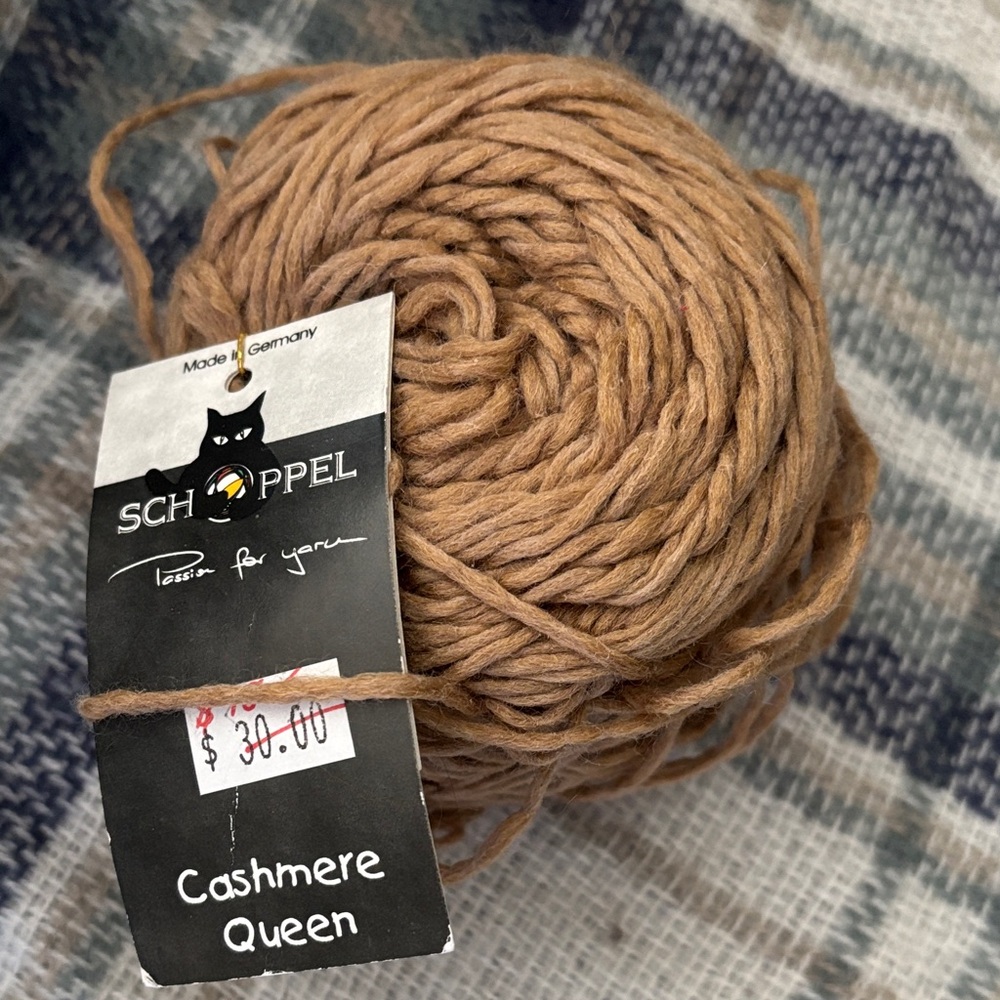 Schoppel Cashmere Queen Yarn DK weight colourway “Camel”